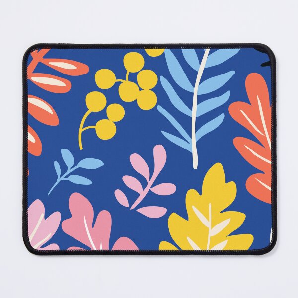 Item preview, Abstract Colorful Leaves Pattern Blue Boho Botanical designed and sold by FaizArtShop.