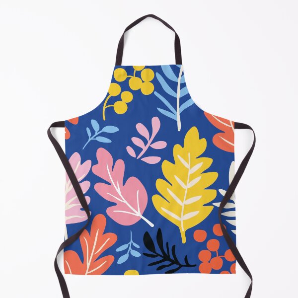 Item preview, Abstract Colorful Leaves Pattern Blue Boho Botanical designed and sold by FaizArtShop.