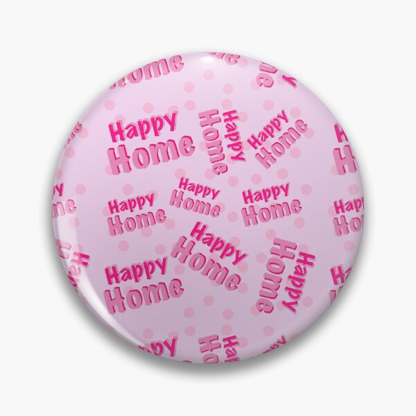 Item preview, Happy Home Soft Pink seamless pattern ,cosy Home Decor  designed and sold by RuwaDesignArt.