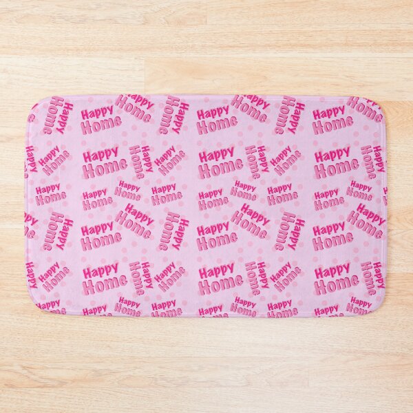 Item preview, Happy Home Soft Pink seamless pattern ,cosy Home Decor  designed and sold by RuwaDesignArt.