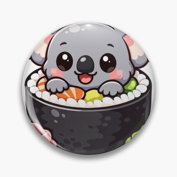 Item preview, Cute Koala Sushi - Kawaii Japanese Food Sticker designed and sold by AuraArtistica.