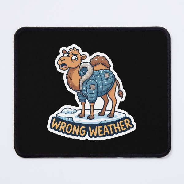 Item preview, Funny Camel Wearing A Winter Jacket designed and sold by Owcomm.