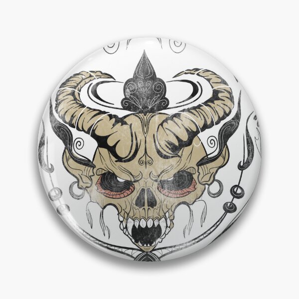 Item preview, Gothic Demon Skull with Filigree  designed and sold by Betreprell.