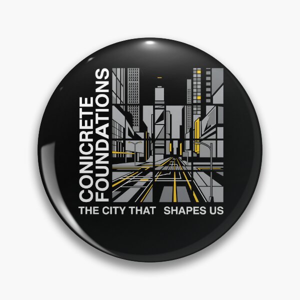 Item preview, Geometric Cityscape - Concrete Foundations designed and sold by Zazz Lee.