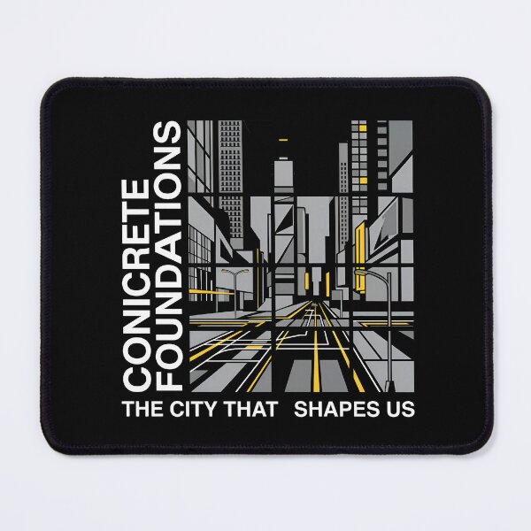 Item preview, Geometric Cityscape - Concrete Foundations designed and sold by Zazz Lee.
