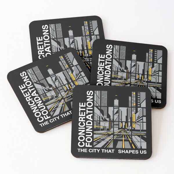 Item preview, Geometric Cityscape - Concrete Foundations designed and sold by Zazz Lee.