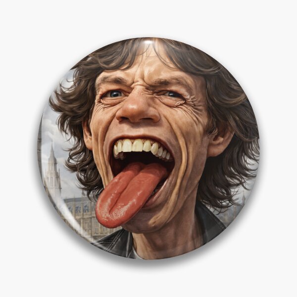 Item preview, Mick Jagger  Britisch Flag Caricature  designed and sold by LuluLeb.