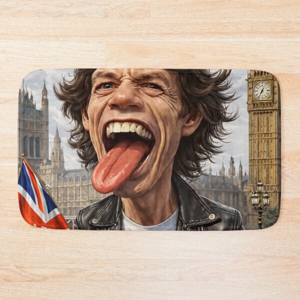 Item preview, Mick Jagger  Britisch Flag Caricature  designed and sold by LuluLeb.