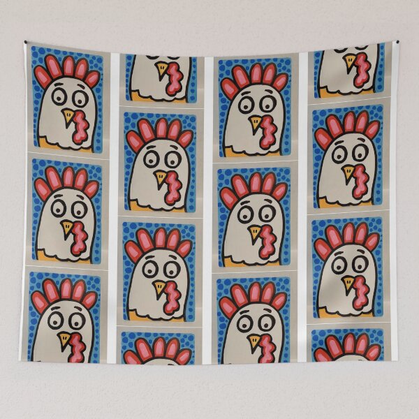 Item preview, Goofy Chicken Head Cartoon designed and sold by aidefashions.
