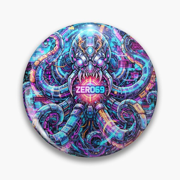 Item preview, ZERO69 Kraken Protocol – Cybernetic Octopus Y2K Unique designed and sold by zero69nodaysoff.