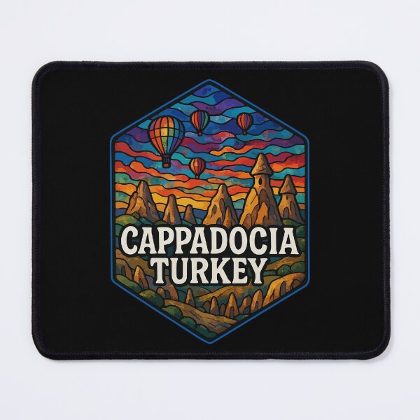 Item preview, Cappadocia Turkey Stained Glass Art Travel designed and sold by TomFrontierArt.