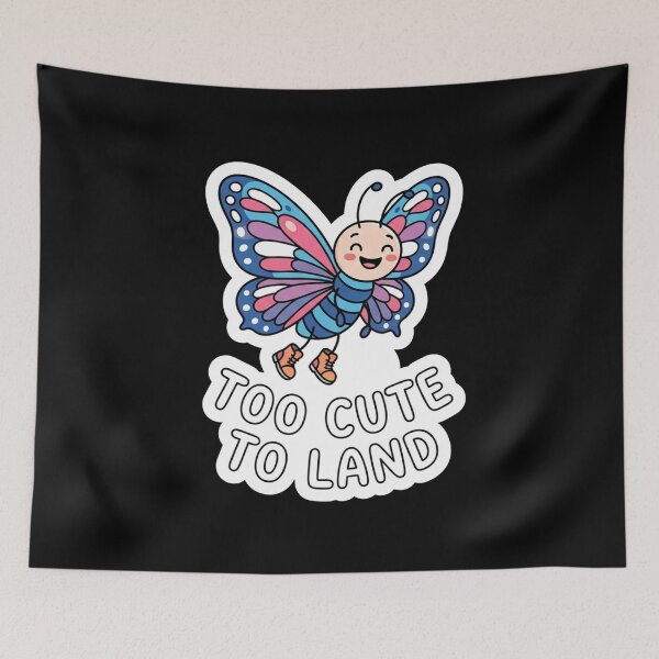 Item preview, Cute Butterfly Wearing Boots Cartoon Character designed and sold by Owcomm.