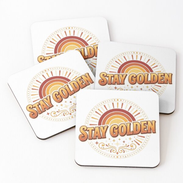 Item preview, Stay Golden Retro Sunset T-Shirt | Vintage Groovy Typography | Boho Nature Graphic Tee designed and sold by Faisal  Shah.