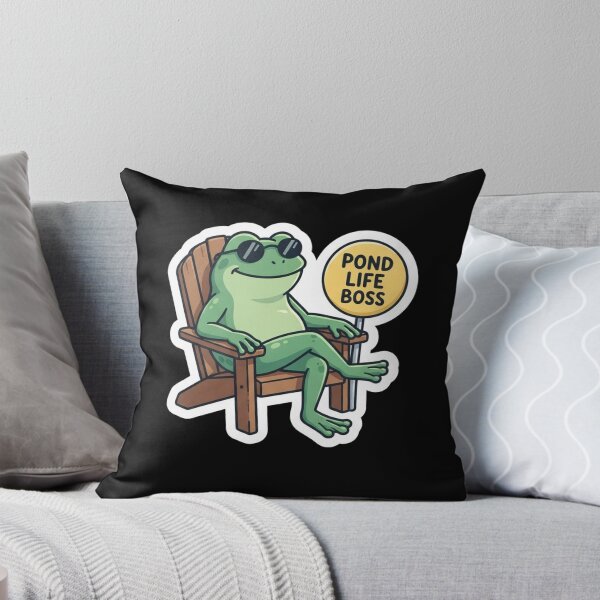 Item preview, Cool Frog Relaxing in Adirondack Chair designed and sold by Owcomm.