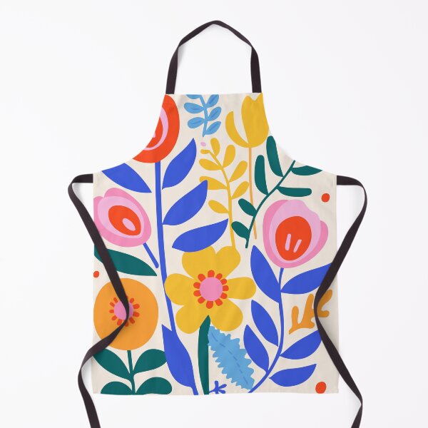 Item preview, Abstract Colorful Flowers Red Border Boho Botanical designed and sold by FaizArtShop.