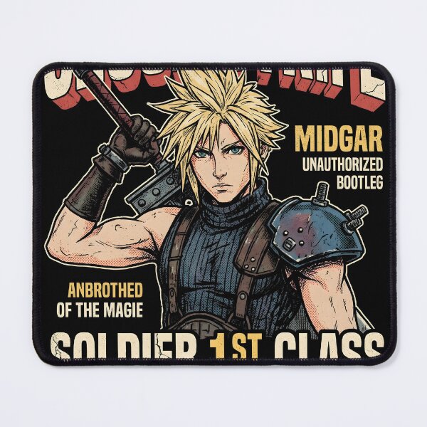 Item preview, Cloud Strife Final Fantasy VII Bootleg Gaming Graphic Tee designed and sold by Senpaiwaves.