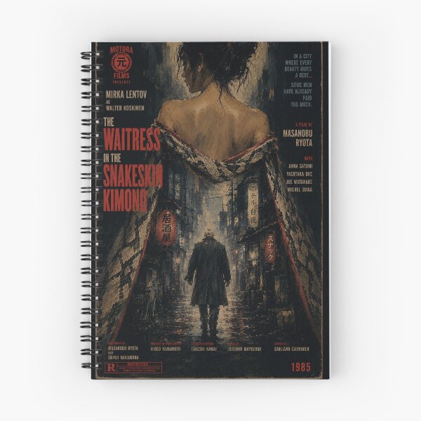 Item preview, Walter Koskinen and the Snake Skin Kimono Waitress – Fictional Neo-Noir Poster designed and sold by Histoire s du Cinéma B.