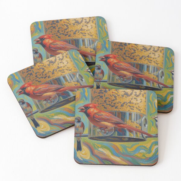 Item preview, Feeding Birds designed and sold by tomorrowsart.