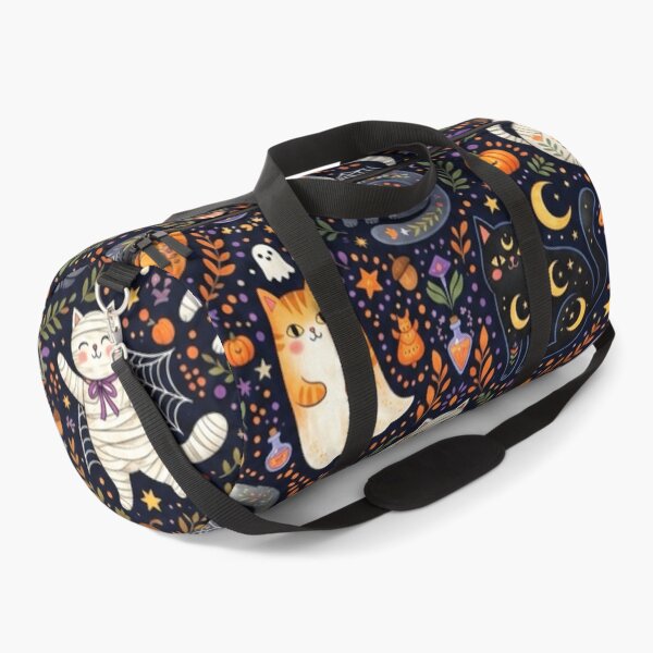 Item preview, Cute Halloween Cats Seamless Pattern designed and sold by Iampoji.