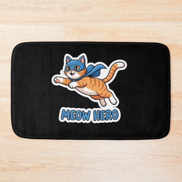 Item preview, Cute Flying Orange Superhero Cat designed and sold by Owcomm.