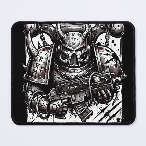Item preview, Chaos Space Marine Warhammer 40,000 Grunge Gaming Graphic Tee designed and sold by Senpaiwaves.