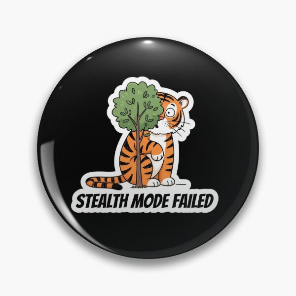 Item preview, Funny Tiger Hiding Behind A Tree designed and sold by Owcomm.