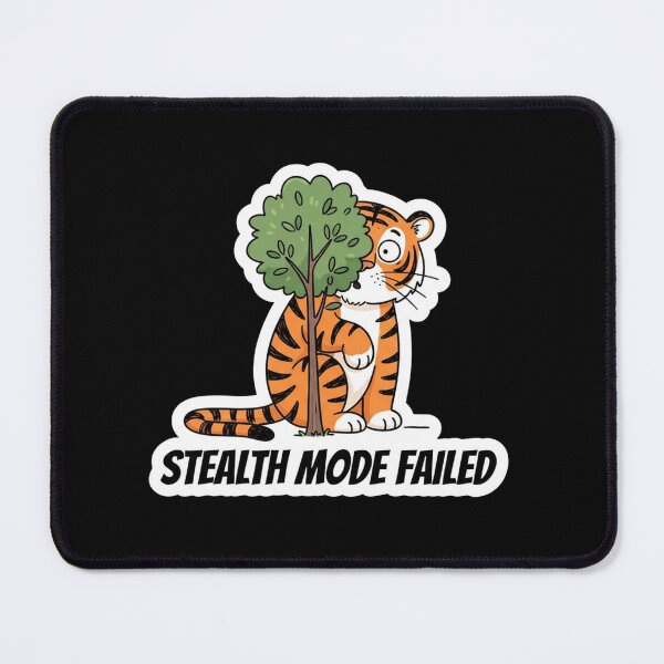 Item preview, Funny Tiger Hiding Behind A Tree designed and sold by Owcomm.