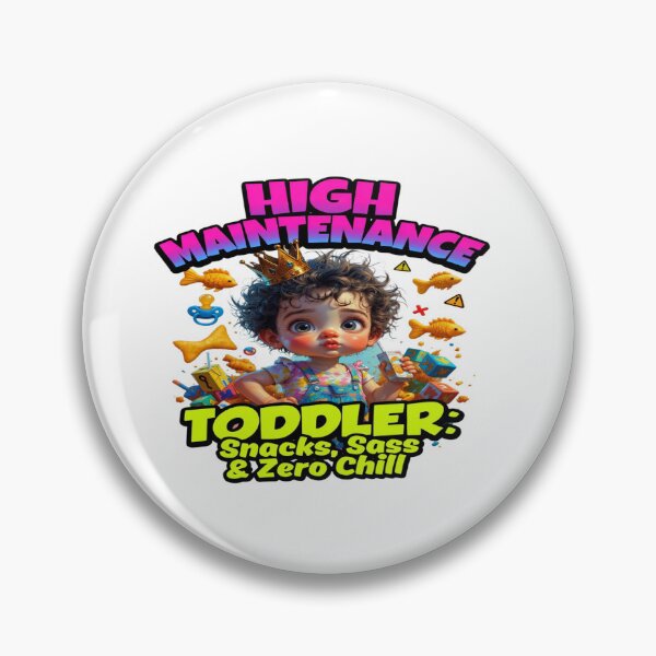 Artikelvorschau, High Maintenance Toddler – Snacks, Sass & Zero Chill | Funny Toddler Mom Life T-Shirt | Cute Chaos Baby Graphic | Parenting Humor Gift entworfen und verkauft von Sushikidsntod.
