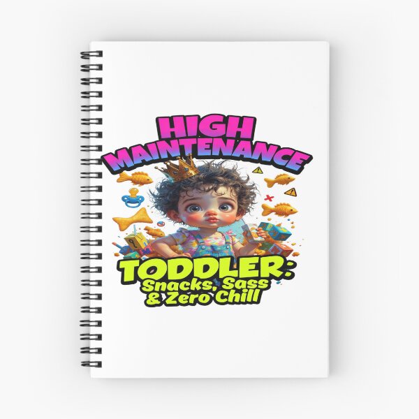 Item preview, High Maintenance Toddler – Snacks, Sass & Zero Chill | Funny Toddler Mom Life T-Shirt | Cute Chaos Baby Graphic | Parenting Humor Gift designed and sold by Sushikidsntod.