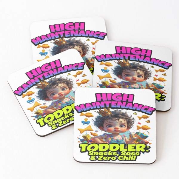 Item preview, High Maintenance Toddler – Snacks, Sass & Zero Chill | Funny Toddler Mom Life T-Shirt | Cute Chaos Baby Graphic | Parenting Humor Gift designed and sold by Sushikidsntoddlers.