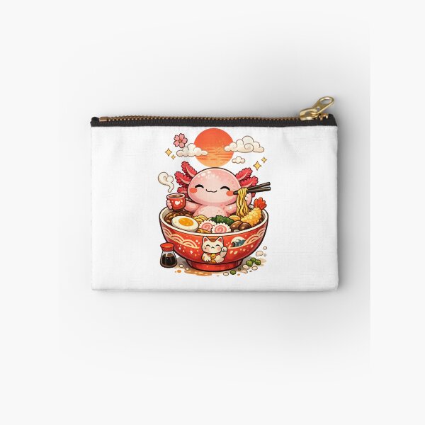 Item preview, Cute Kawaii Axolotl Ramen Lover – Japanese Noodle Bowl Anime Style designed and sold by  ADBIB Design.