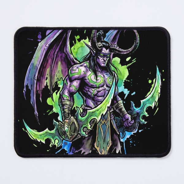 Item preview, Illidan Stormrage World of Warcraft Ink Gaming Graphic Tee designed and sold by Senpaiwaves.