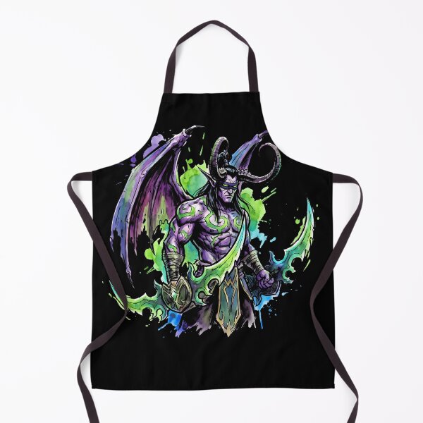 Aperçu de l'œuvre T-shirt graphique Illidan Stormrage World of Warcraft Ink Gaming créée et vendue par Senpaiwaves.