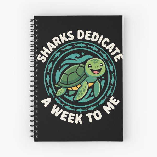 Item preview, Sharks Dedicate A Week To Me Funny Turtle Marine Life Ocean Animal Humor designed and sold by SofenArt.