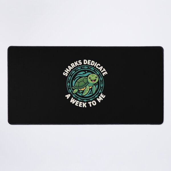 Item preview, Sharks Dedicate A Week To Me Funny Turtle Marine Life Ocean Animal Humor designed and sold by SofenArt.
