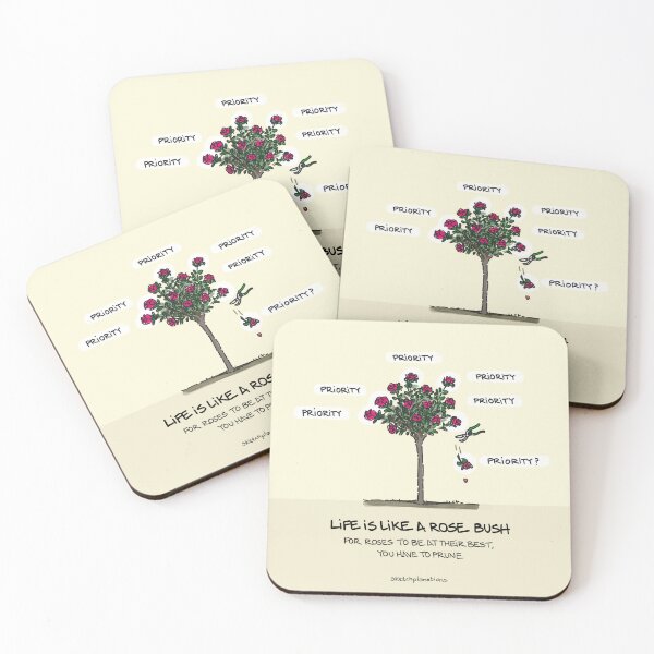 Item preview, Life is like a rose bush designed and sold by Sketchplanations.