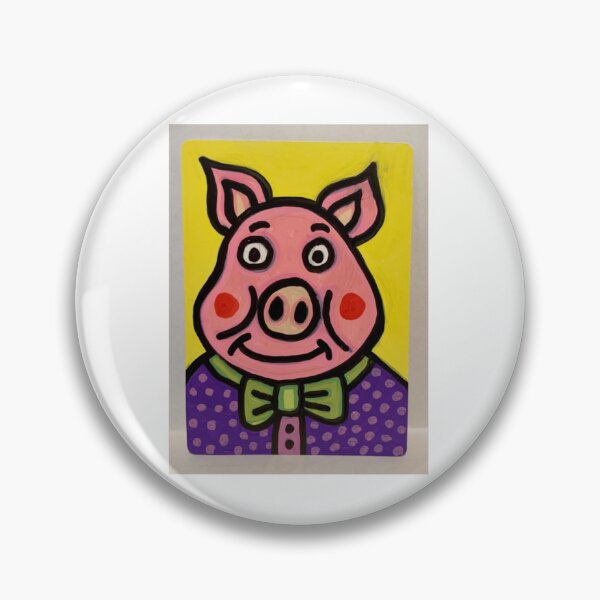 Item preview, Fancy Pig in Polka Dot Shirt Cartoon designed and sold by aidefashions.