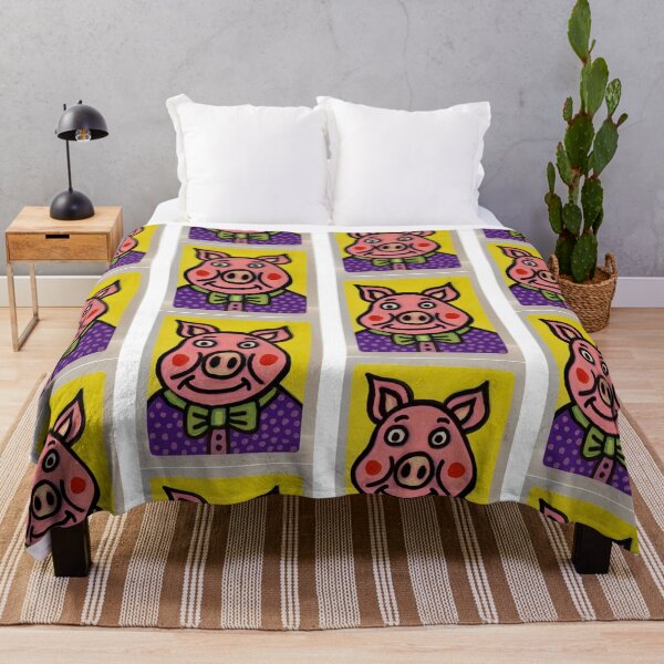 Item preview, Fancy Pig in Polka Dot Shirt Cartoon designed and sold by aidefashions.