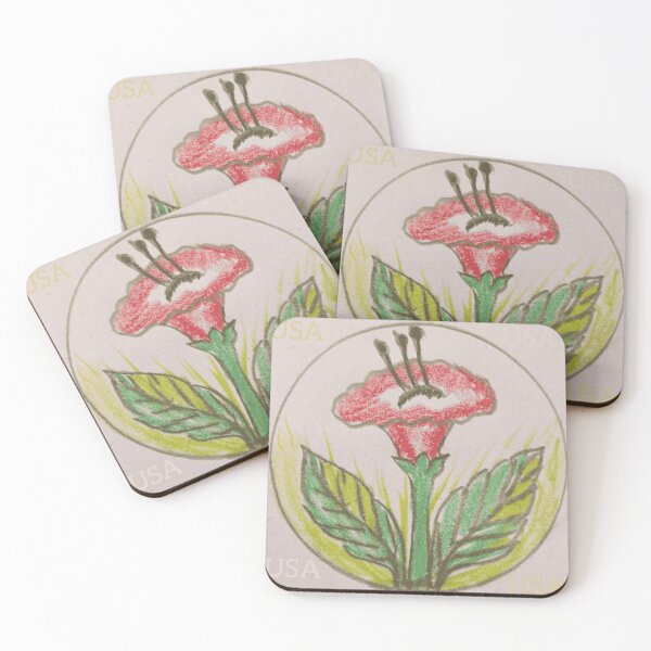 Item preview, Hand Drawn USA Patriotic Floral Emblem designed and sold by NatureCanvaCo.