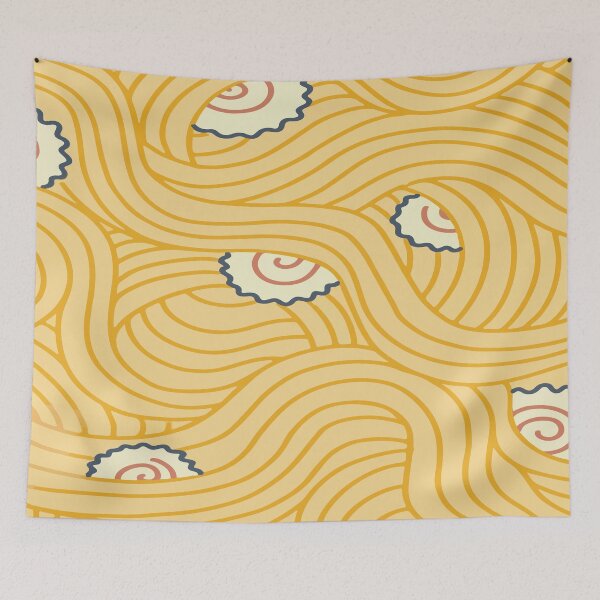 Item preview, Ramen Noodles Seamless Aesthetic Pattern designed and sold by BrownHorse90s.