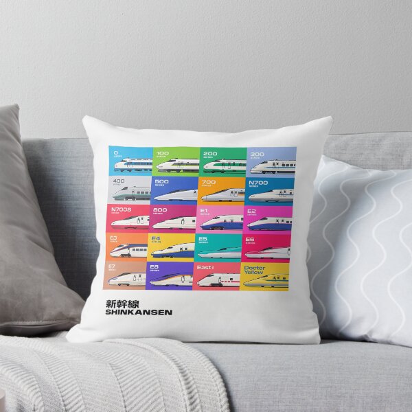 Item preview, Shinkansen Bullet Train Grid Pattern designed and sold by diramedinedi.