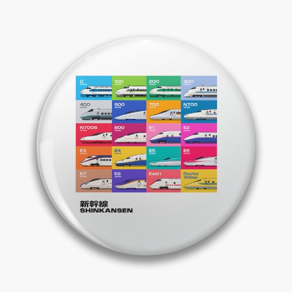 Item preview, Shinkansen Bullet Train Grid Pattern designed and sold by diramedinedi.