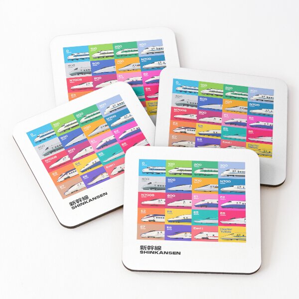 Item preview, Shinkansen Bullet Train Grid Pattern designed and sold by diramedinedi.