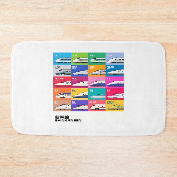 Item preview, Shinkansen Bullet Train Grid Pattern designed and sold by diramedinedi.