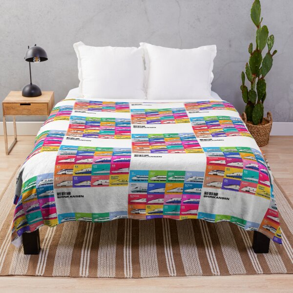 Item preview, Shinkansen Bullet Train Grid Pattern designed and sold by diramedinedi.