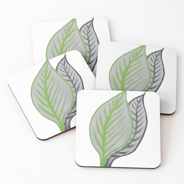 Item preview, Minimalist Twin Botanical Leaf Illustration designed and sold by NatureCanvaCo.