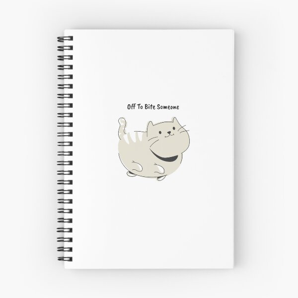 Item preview, Off To Bite Someone Funny Cat designed and sold by Mitskin.