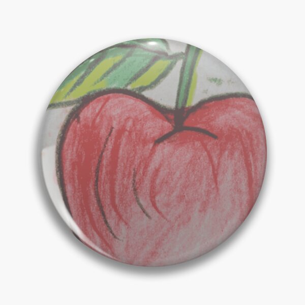Item preview, Fresh Red Apple Colored Pencil Sketch designed and sold by NatureCanvaCo.