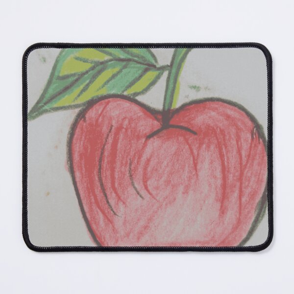 Item preview, Fresh Red Apple Colored Pencil Sketch designed and sold by NatureCanvaCo.