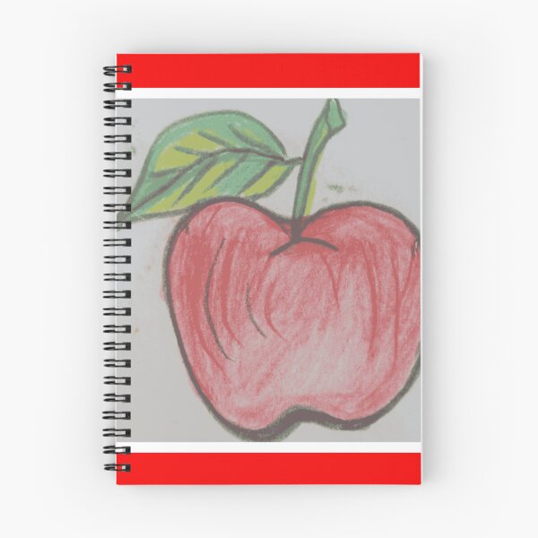 Item preview, Fresh Red Apple Colored Pencil Sketch designed and sold by NatureCanvaCo.